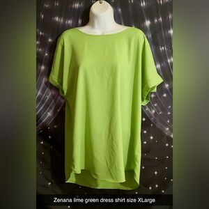 Zenana Outfitters Lime Green Short Sleeve Top